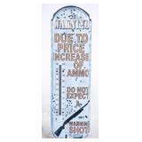 Metal Thermometer Sign