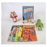 Vintage Comic Books, Alien And Tony The Tiger Toys