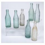 7 Chero-Cola Embossed Soda Bottles