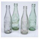 4 Dr. Pepper Straight Side Embossed Bottles