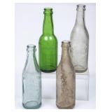 4 Asheville, NC Embossed Straight Side Bottles