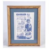 "Pepsi and Pete" Cops Framed Advertisement