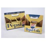2 Vintage Cardboard Pepsi Cartons