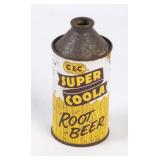 Vintage Metal C&C Super Coola Root Beer