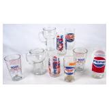 9 Pepsi Beverage Glasses