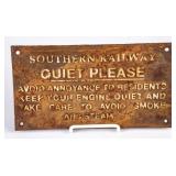 Southern Railway Iron Sign