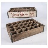 2 24 Cell 7Up Wooden Crates