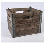 Vintage Alexandria Dairy Wooden Crate