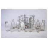 12 Embossed Biltmore Dairy Milk Bottles