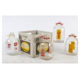 4 Gallon Milk Bottles with Painted Graphics