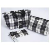 3 Scout Black Plaid Bags
