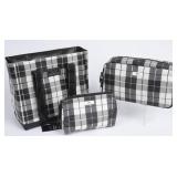 3 Scout Classic Black Plaid Bags