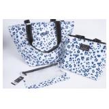 3 Scout Blue Leopard Print Bags