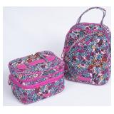 Vera Bradley Pink Floral Lunch Box & Jewelry Case