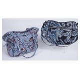 2 Vera Bradley Blue Patterned Hand Bags
