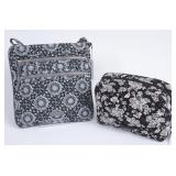 Vera Bradley Hipster Bag and Cosmetic Bag