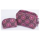 Vera Bradley Raspberry Medallion Cosmetic Bags