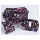 Vera Bradley Foxwood Travel Bag Trio