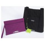 Vera Bradley Black Hipster & Slim Wristlet