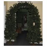 Fantastic Double Lighted Christmas Tree Arch!