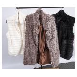 3 Lovely Katydid & Coco + Carmen Faux Fur Vests
