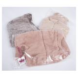 3 Lovely Katydid & Coco + Carmen Faux Fur Vests