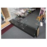 Cubicle Glass Display Shelf on Solid Base