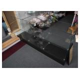 Cubicle Glass Display Shelf on Solid Base