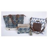 Myra Bags Woven Tote, Purse & Wrist Bag