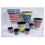 Decorative Plastic Flower Pots/Planters