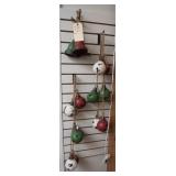 3 Rustic Christmas Bells & 2 Garlands