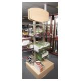 Square Walk-Around Store Display Shelf Unit