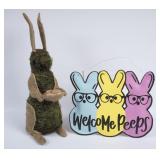 Charming Burlap & Moss Easter Bunny & More