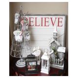 Musical Christmas Decor, Metal Tree Card Holder,