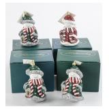 NIB 4 Mattarusky Christmas Ornaments Lot