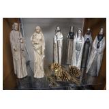 2 Sets of Tall Nativity Figures