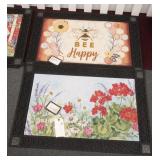 2 Mat Mates Rubber Mats w/Changeable Inserts