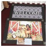 2 Mat Mates Rubber Mats w/Changeable Inserts