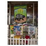 Lot of Garden Flags & More