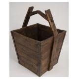 Rustic Primitive Look Wooden Well Bucket