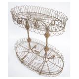 Fantastic 2-Tier Oval Metal Plant Stand
