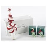 NIB 2 Ornaments & 1 Tree Topper Mattarusky Lot #18