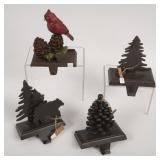 4 Rustic Country Stocking Holders
