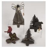 4 Rustic Country Stocking Holders