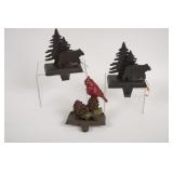 3 Rustic Country Stocking Holders
