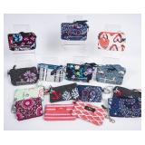 15 Vera Bradley & Scout Zip ID Cases w/Key Rings