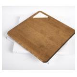2 Nora Fleming Square Cherry Wood Servers