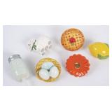 6 Nora Fleming Minis w/LE Orange Gerbera Daisy