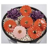 8 Nora Fleming Minis w/LE Orange Gerbera Daisies