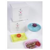 2 Nora Fleming Dainty Dish 3-Piece Sets